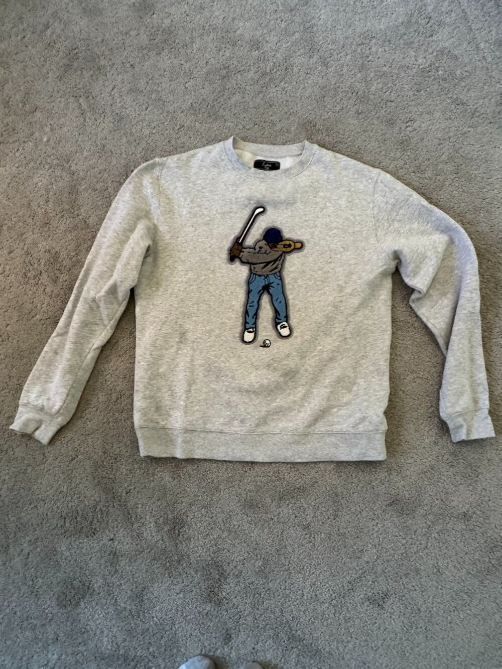 Eastside Golf Gray Swingman Logo Crewneck Sweatshirt Large